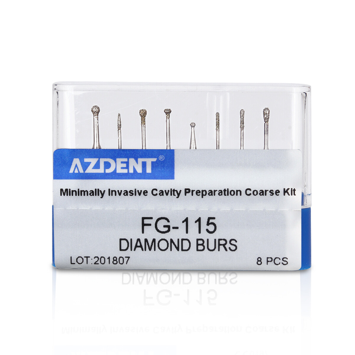 10PCS/Kit Dental Diamond Burs Kit FG101-FG117 fit Handpiece AZDENT