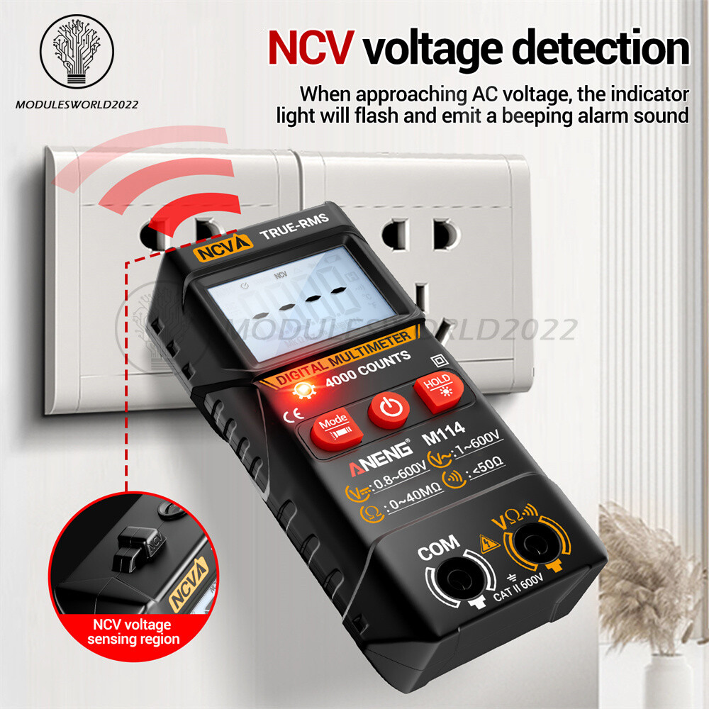 ANENG Digital Multimeter Automatic Voltmeter NCV Resistance Electrician Tester