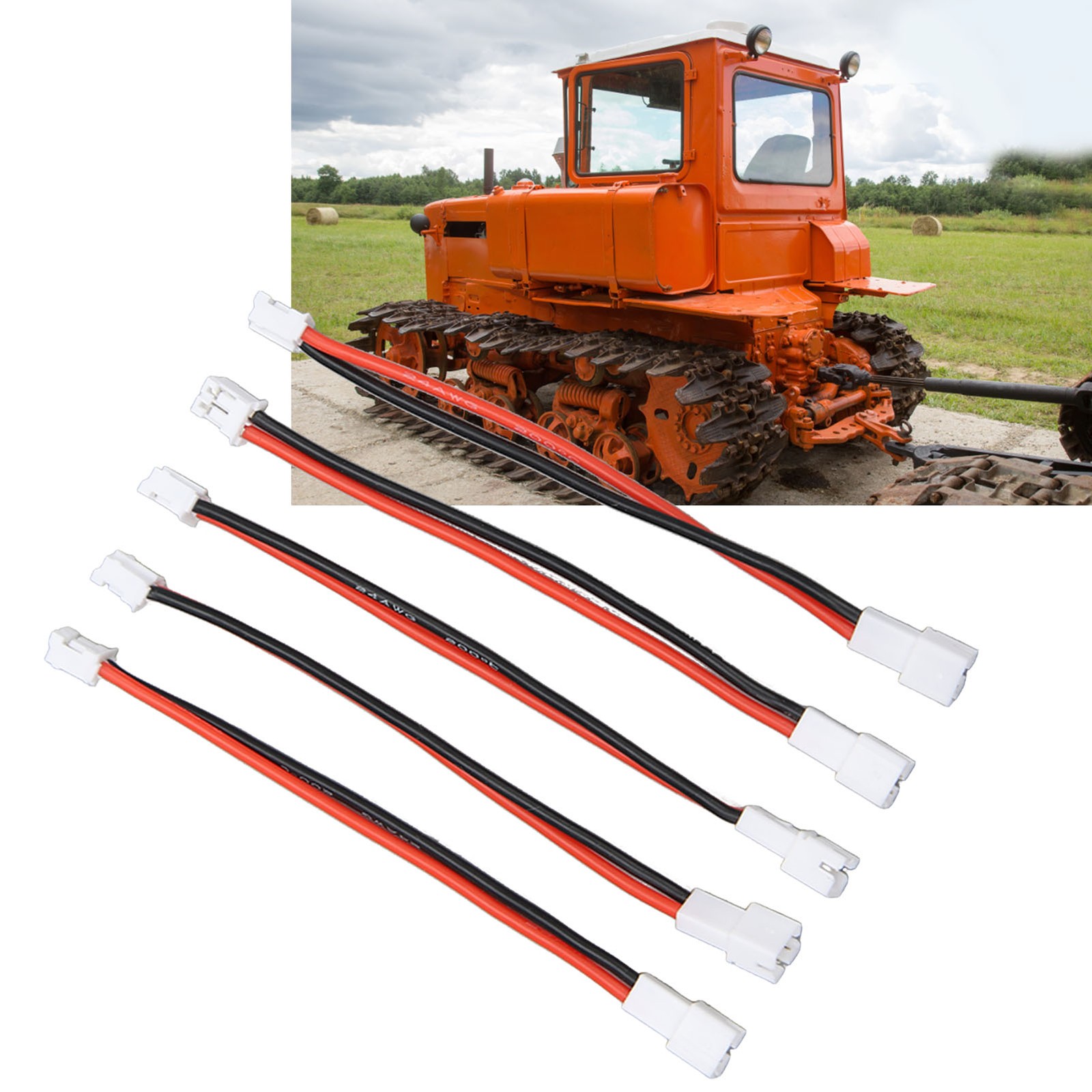 5Pcs PH2.0 2P Battery Adapter Cable For Axial SCX24 1/24 (3.6in)
