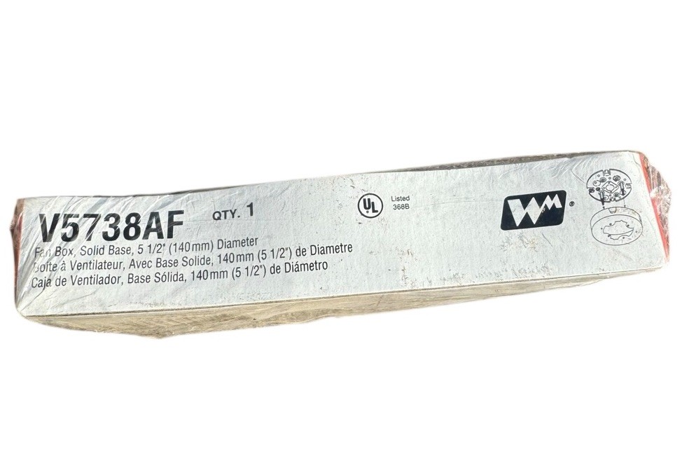 Wiremold V5737A Ivory Round Extension Box, Open Base, 5-1/2″ (140mm) Diameter