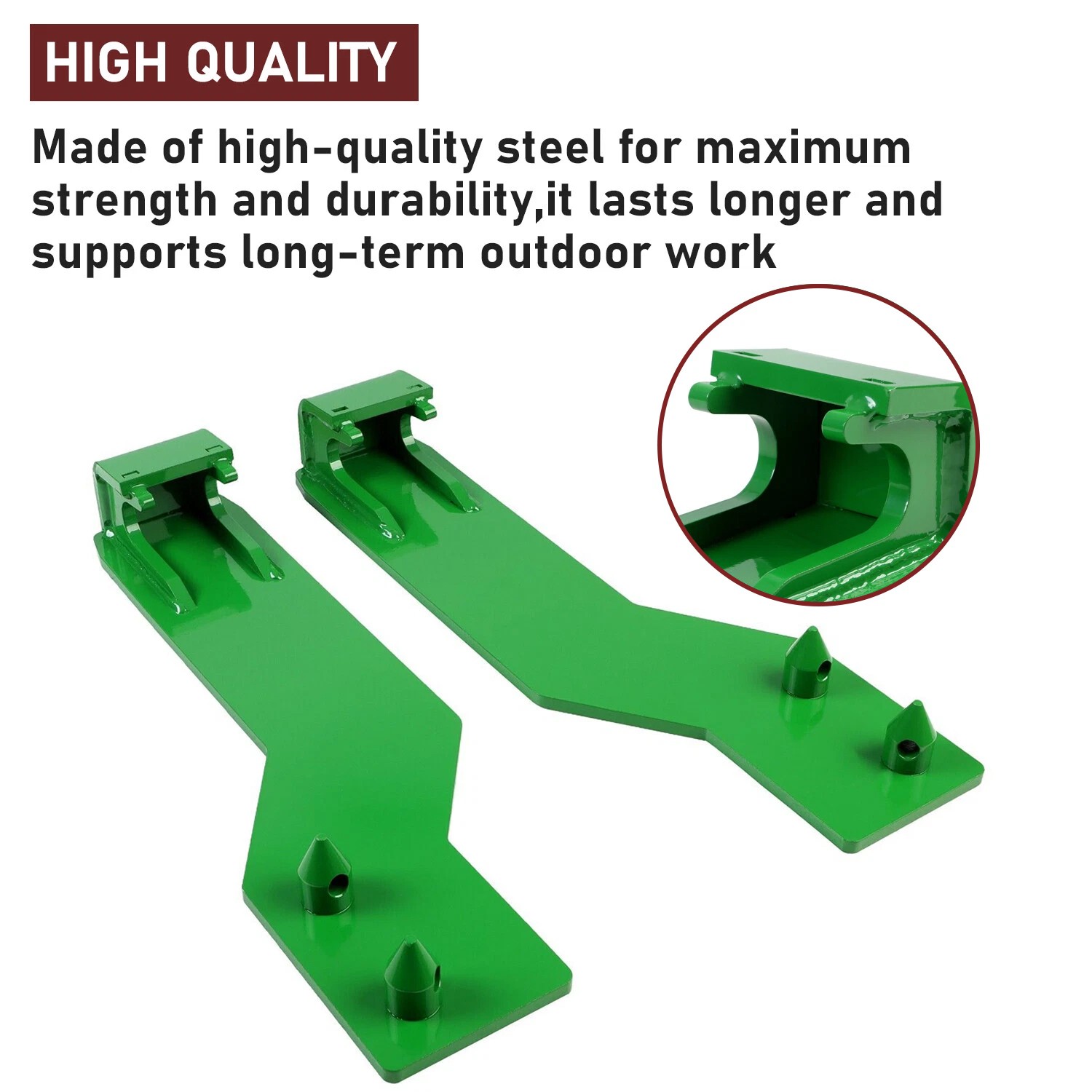 For John Deere Quick Tach Bracket Tractor Loader Brackets Weld On Mounting Set