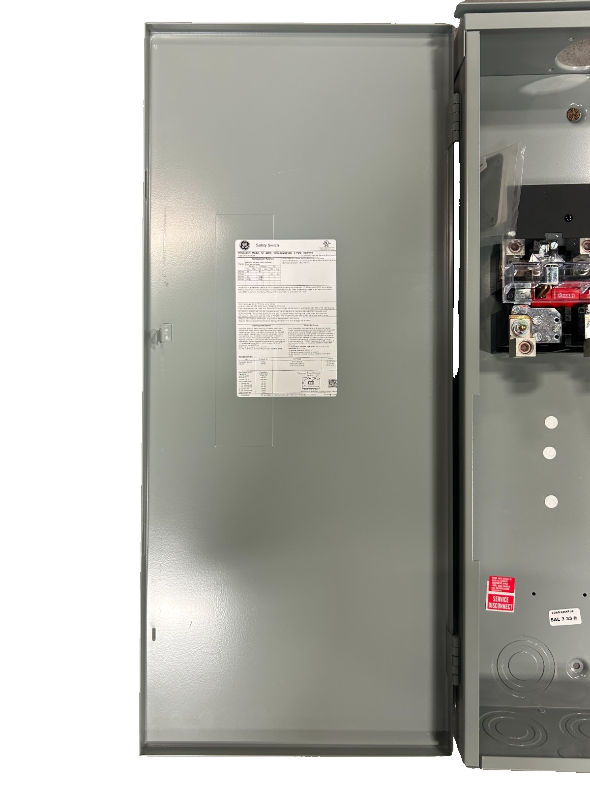New GE THN3364R Non-Fusible Heavy Duty Safety Switch 200A 3-Pole 600VAC