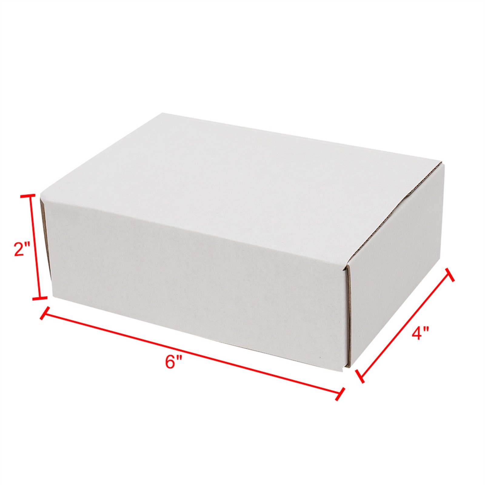 50 Pack 6x4x2” Corrugated Mailers Paper Boxes Cardboard Small Shipping Boxes US