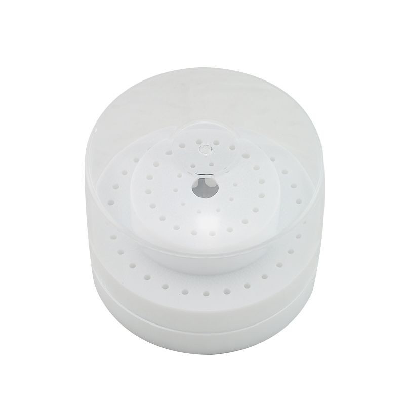 Round Dental Bur Block Holder Station with Lid – Plastic Holds 60 Burs HP RA FG