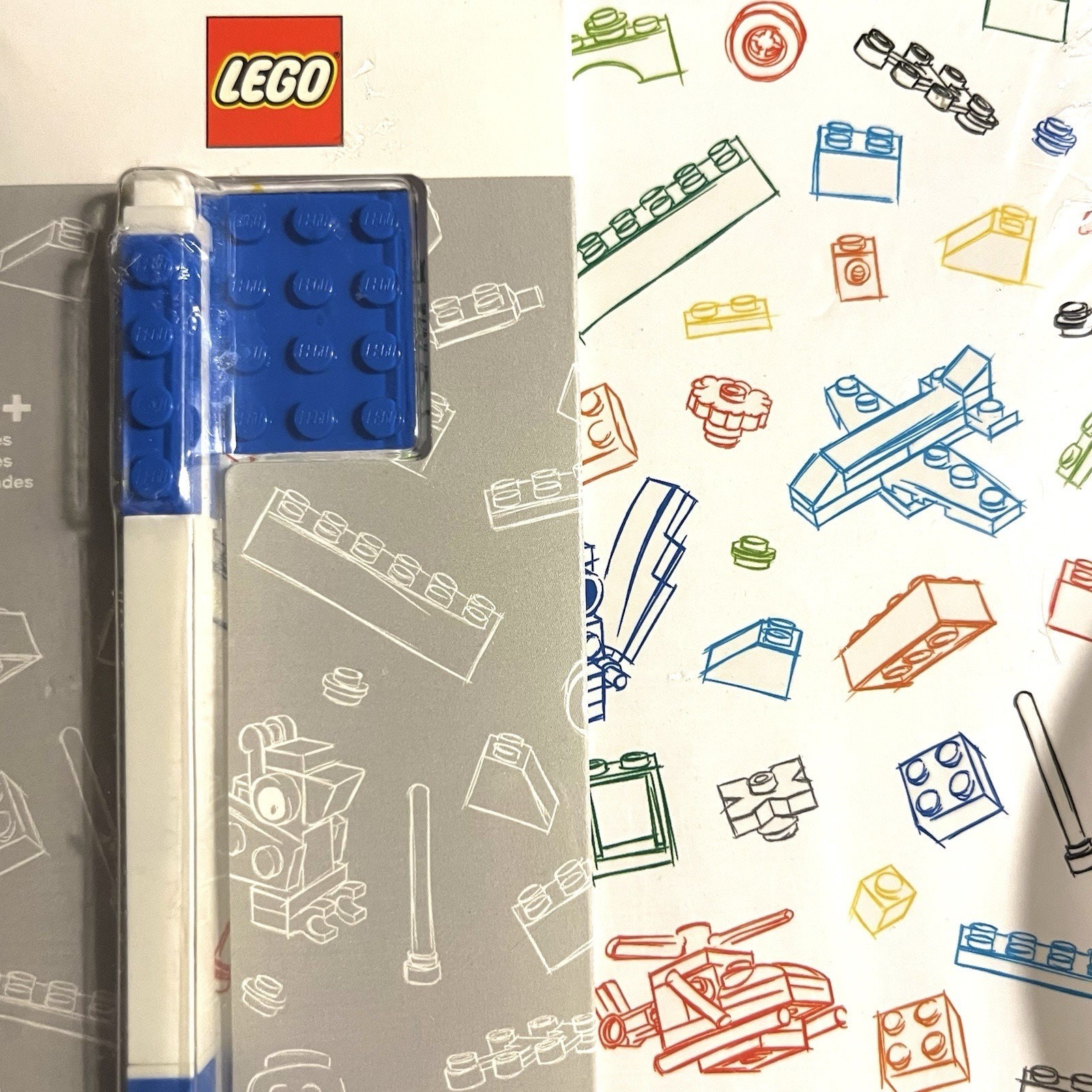 LEGO Journal Pen Hardcover Notebook Stationary Diary Lined Blank Book New Sealed