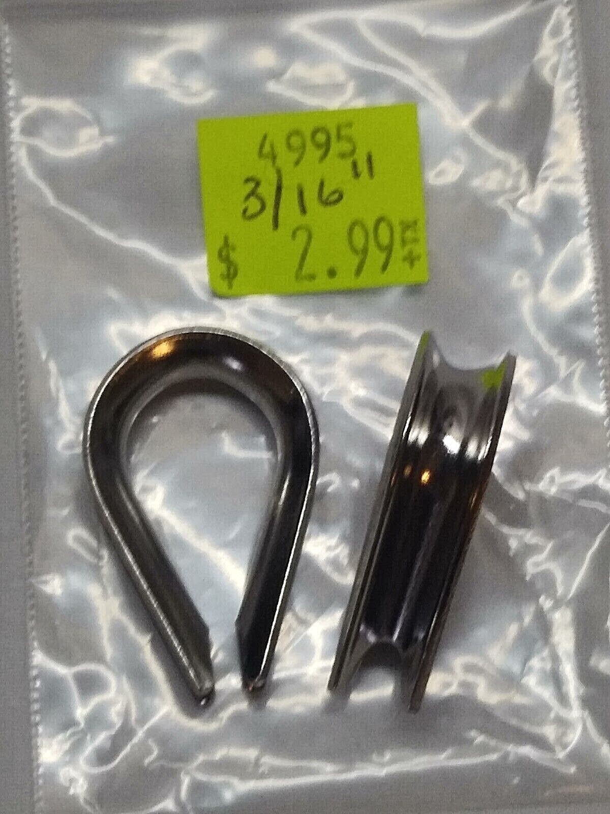 Seachoice Rope Thimble-Stainless Steel (2/Pk) (CHOOSE) NEW