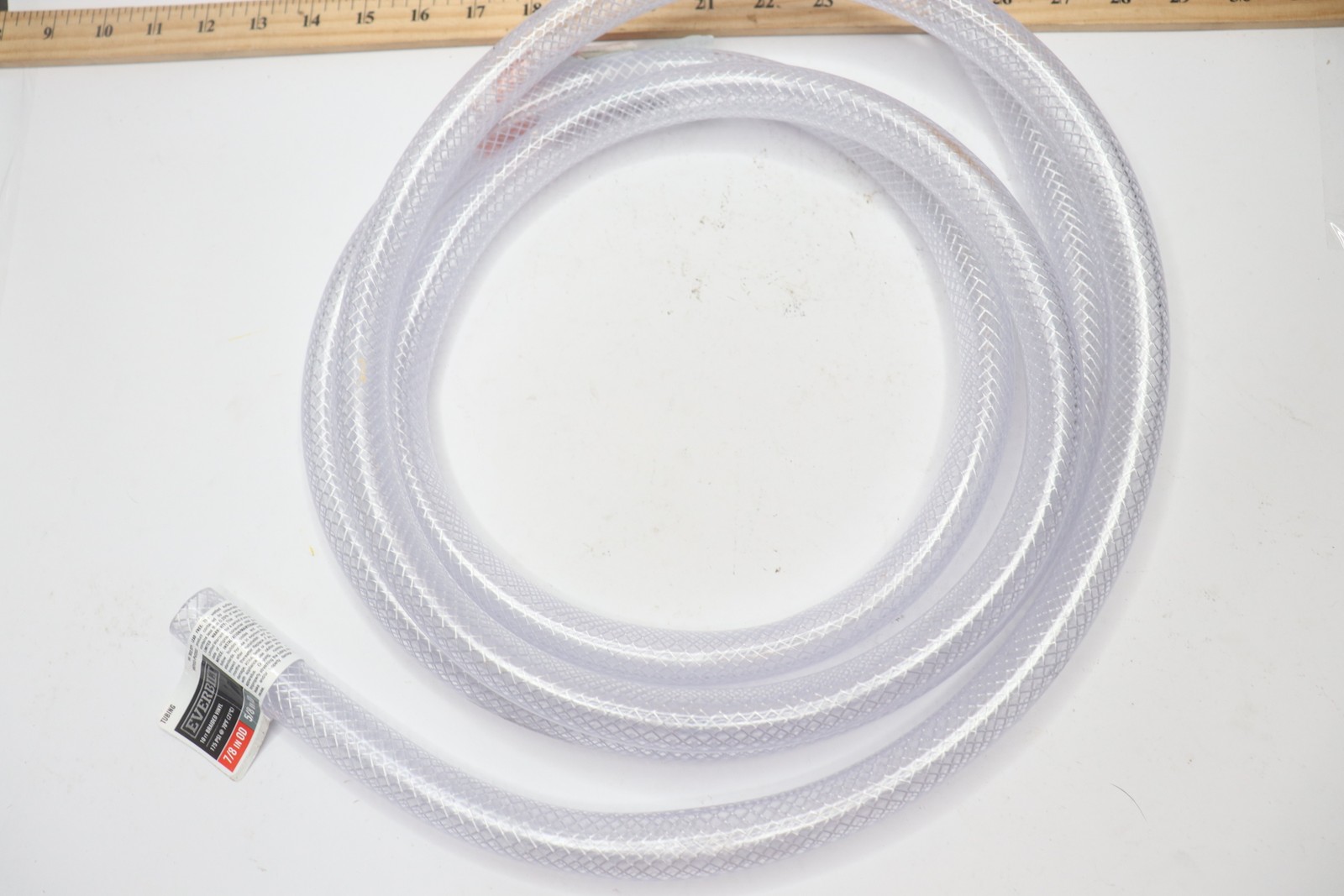 Everbilt 7/8 in. O.D. x 5/8 in. I.D. x 10 ft. PVC Braided Vinyl Tube