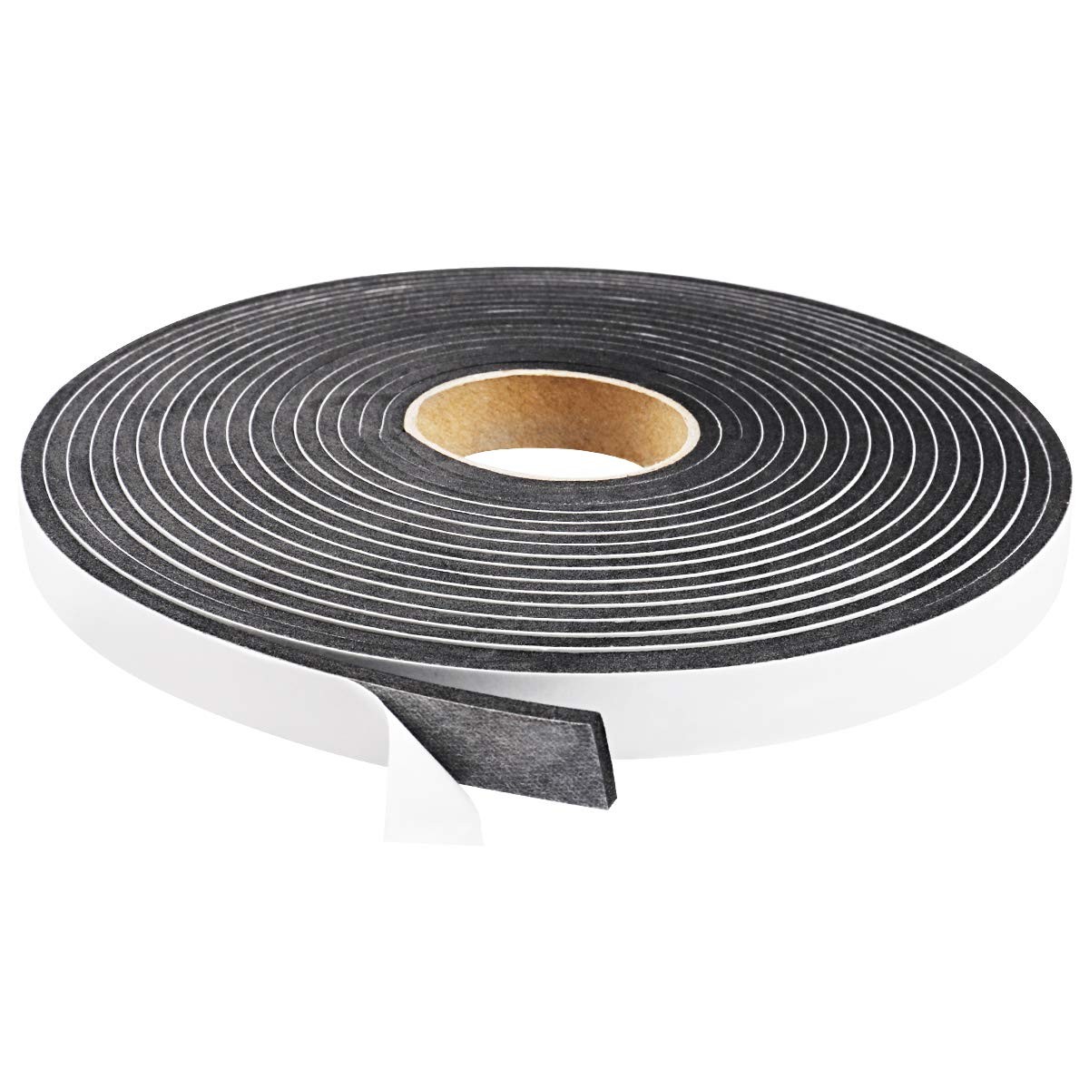 Foam Seal Tape 26 Feet Long, 1/2 Inch Wide x 1/8 1/2″W x 1/8″T x 26FT, Black