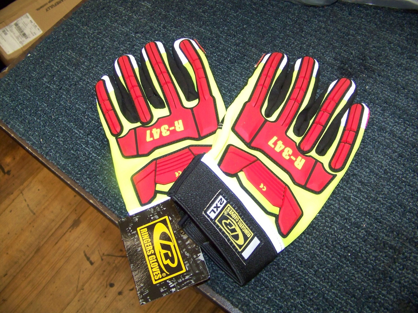 Ringers Glove R-347 Rescue Glove Hi Vis XXL First Responders 347-12 New
