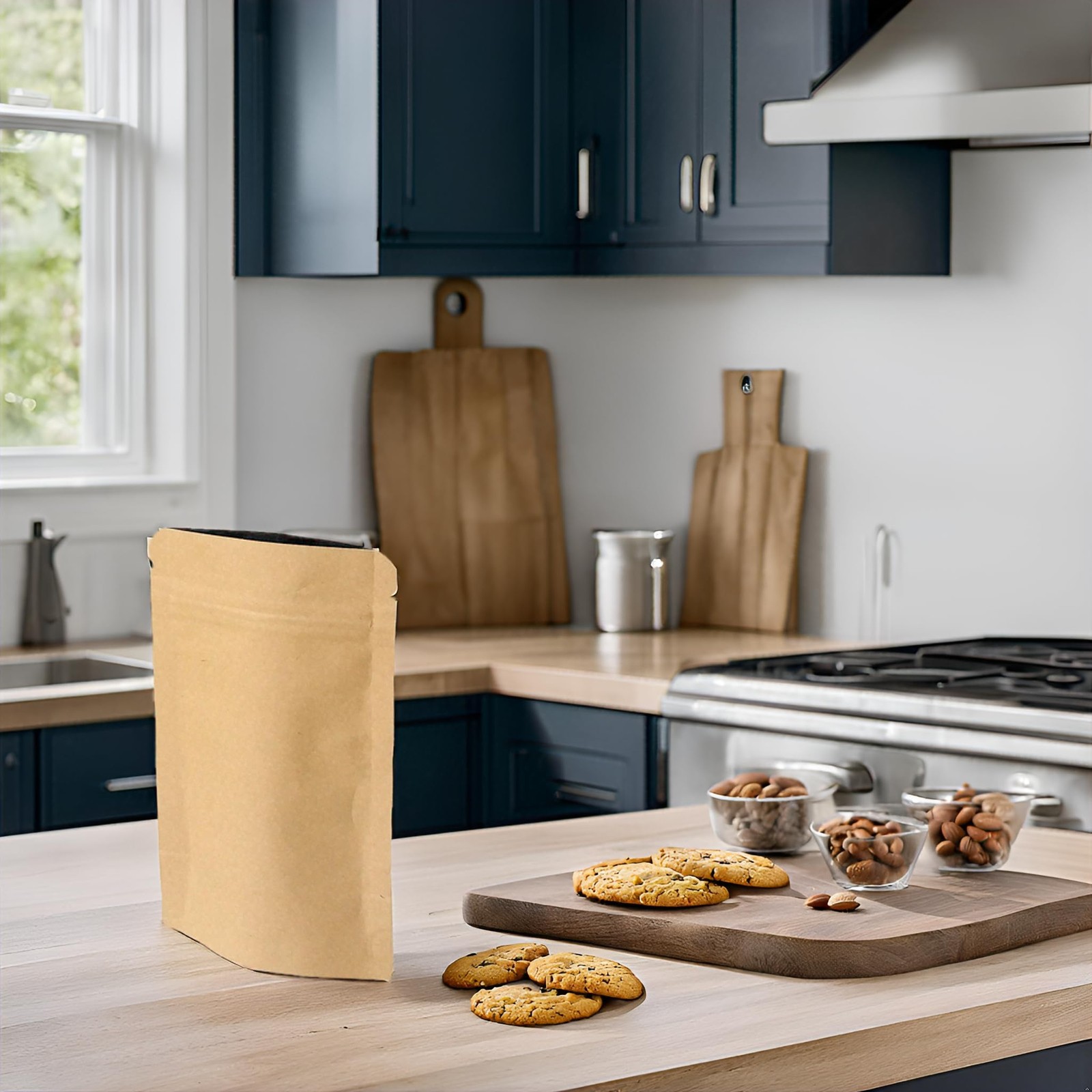 Evergreen Goods Resealable Brown Food Grade Kraft Bags…