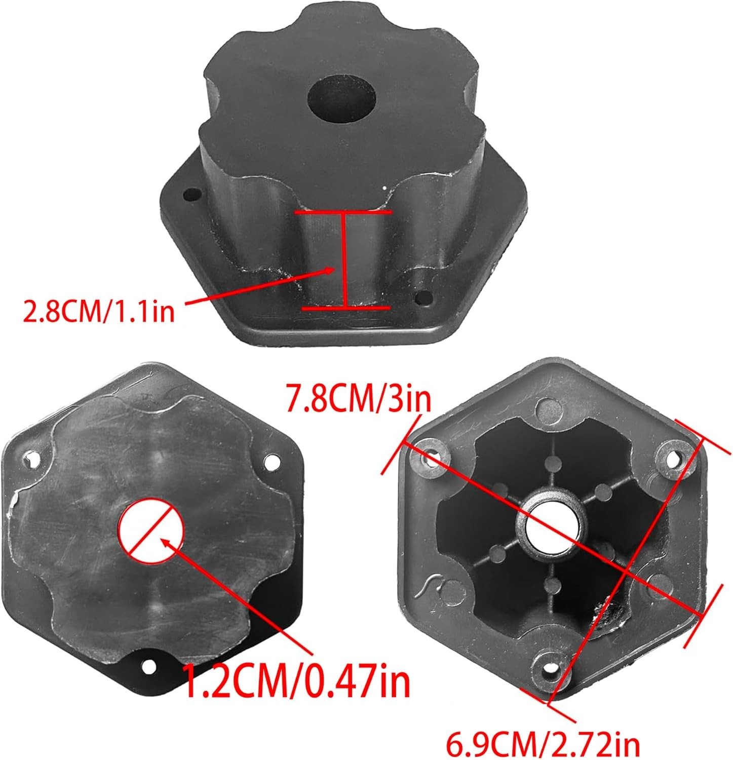 2PCS 24V RS555 High Speed Gearbox for Kids Ride-On Toy Upgrade & Connectors