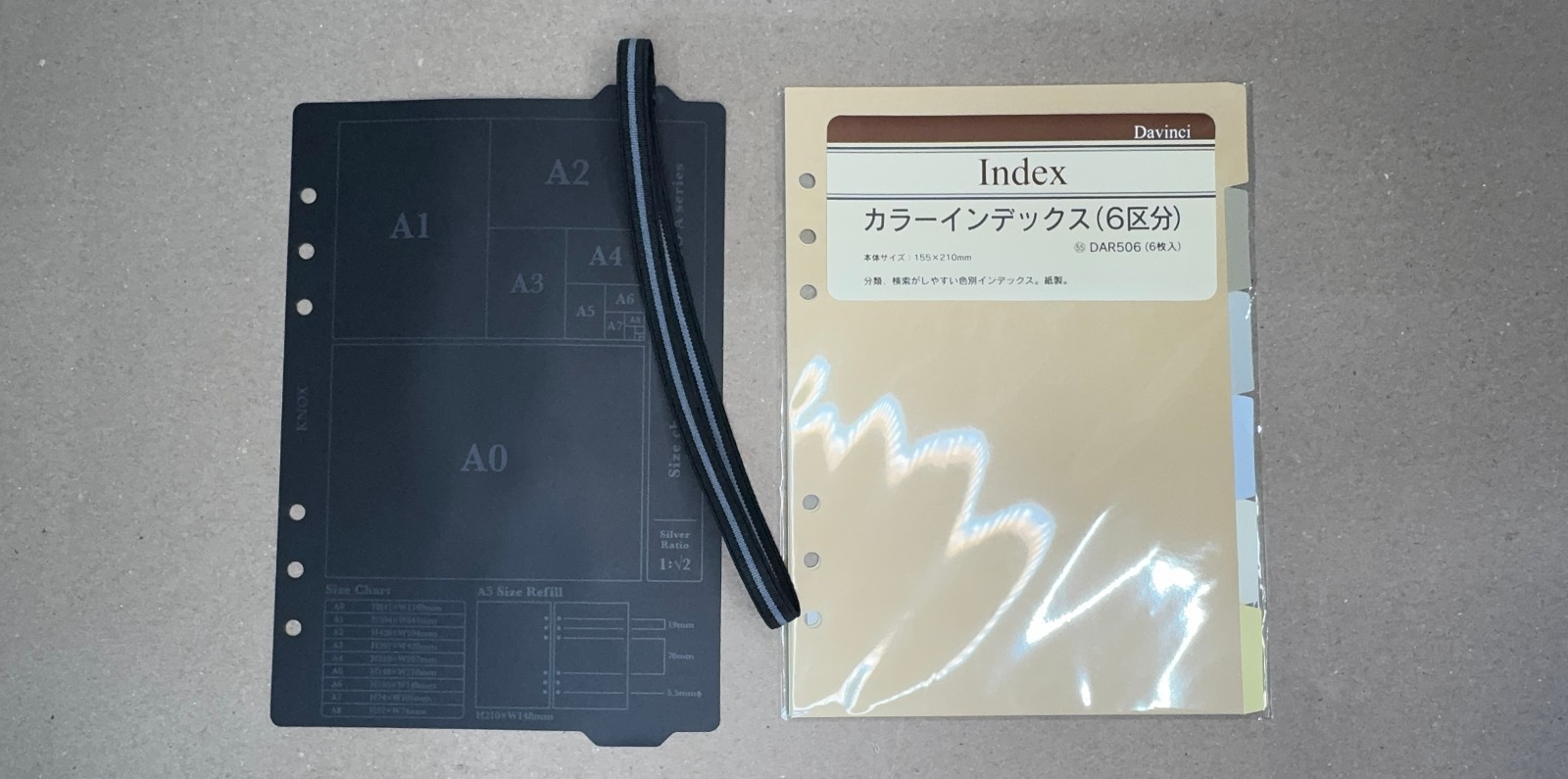 PLOTTER A5 Leather Notebook, Black & Matte Silver with Lots of Extras