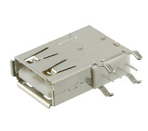 A-USB A-E Connector Receptacle USB2.0 TYPEA 4POS R/A :RoHS