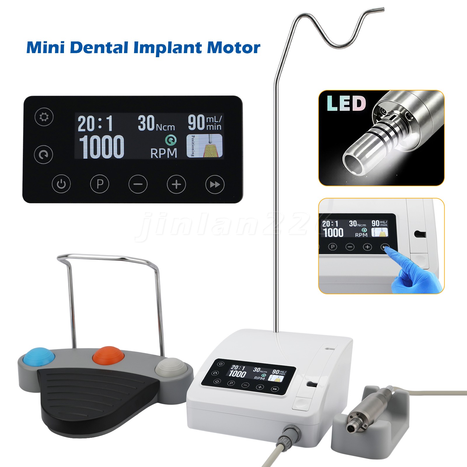 Dental Implant System Motor Surgical Brushless Motor 1:1 1:3 1:5 1:4.2 4:1 16:1