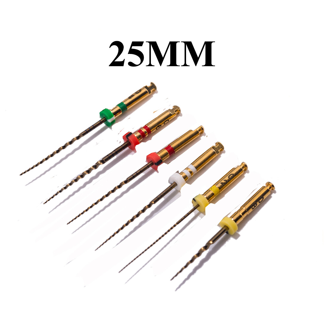 6pc Endodontic Dental Endo NITI Files X3-Pro Gold Taper Root Canal Rotary Files