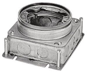 Hubbell BA2529, Single Service, 1-Gang,Stamped Steel, Floor Box, 1 pc
