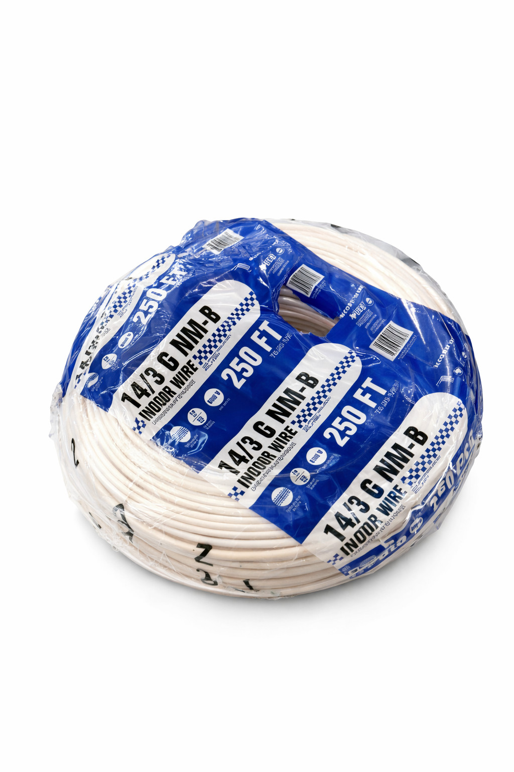 14/3 copper wire 250ft roll, different brands and colors for electricians