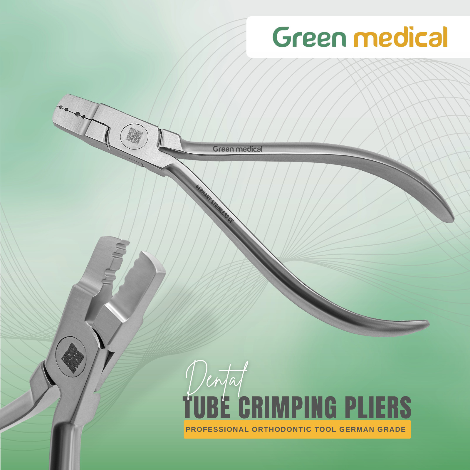 Dental Tube Crimping Pliers Professional Orthodontic Stainless Tool German Grade