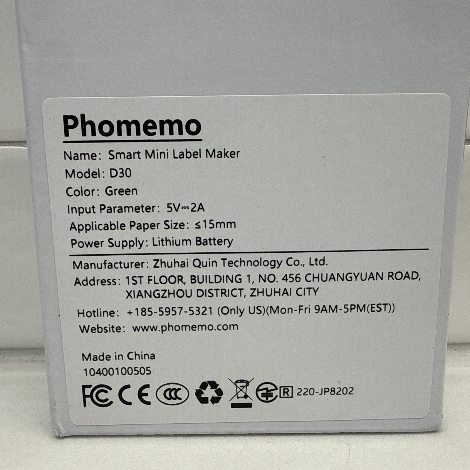 Phomemo Label Maker Machine D 30 Portable Handheld Bluetooth Mini Printer Blue