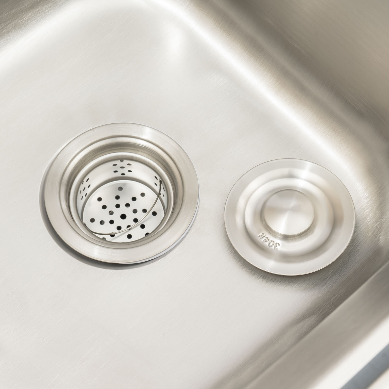 2 Compartment Commercial Kitchen Sink Prep Table with Faucet Set Stainless Steel