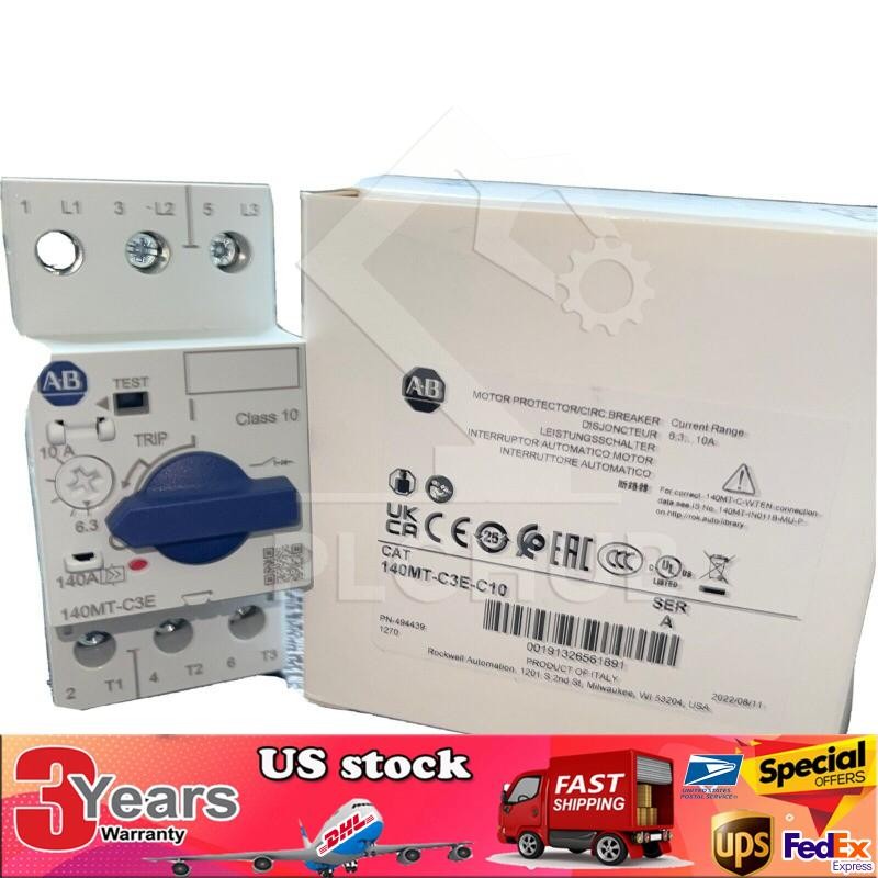 140MT-C3E-C10 ALLEN BRADLEY MANUAL MOTOR STARTER 6.3 -10 AMPS NEW