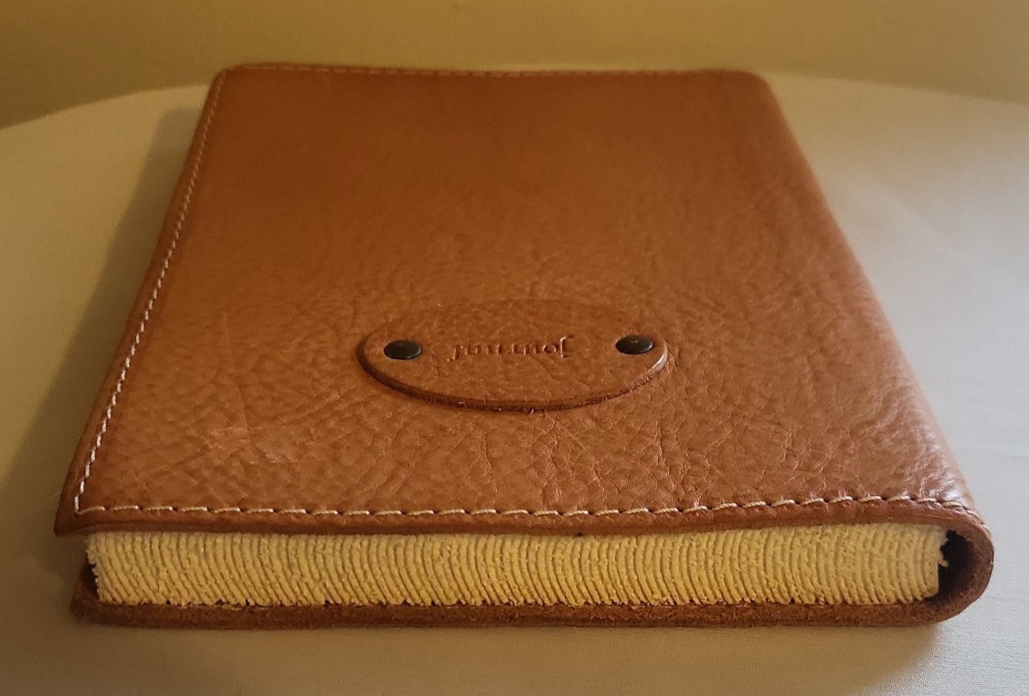 Italian Brown Leather Journal Lined Pages Barnes & Noble 7 x 9 inch New