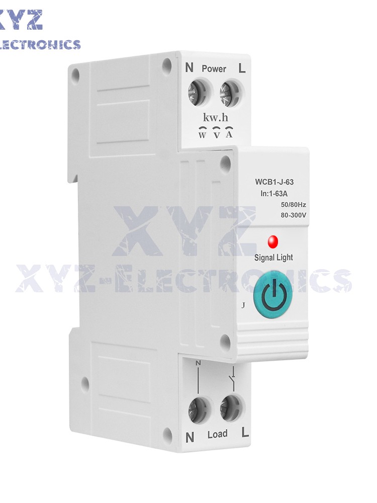 TUYA WIFI Smart Circuit Breaker 63A 220V Switch Metering Overcurrent Protection