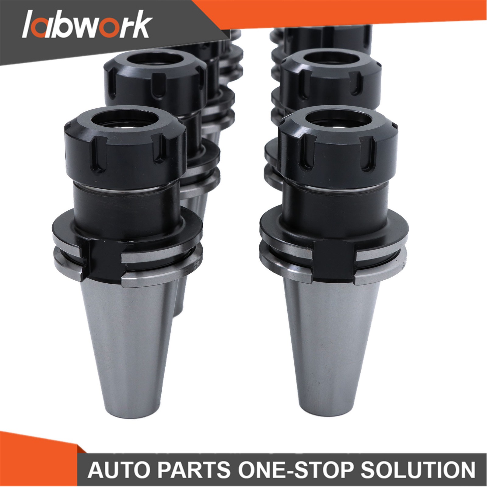 Labwork 10pcs CAT40 ER32 Collet Chuck Set 2.76″ 70mm CNC Milling Tool Holder