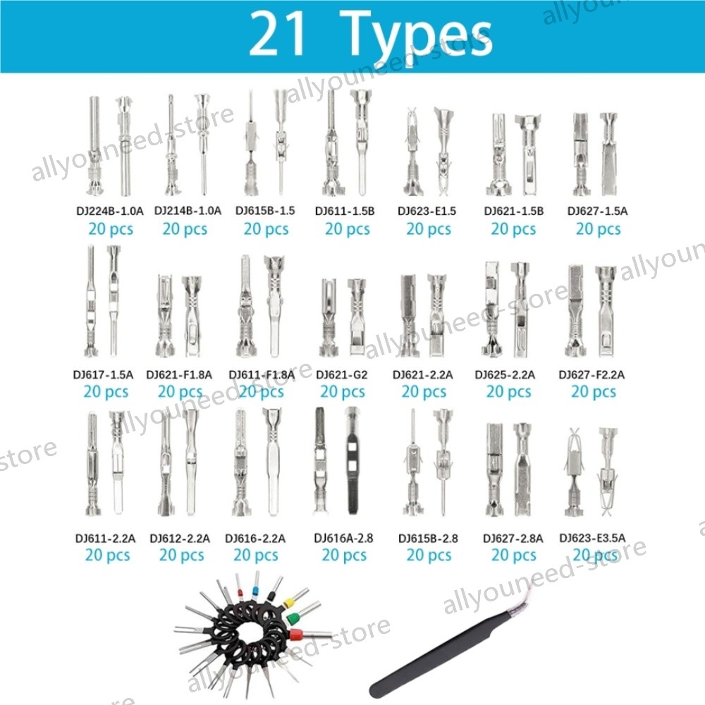 739Pcs Terminal Removal Tool Wire Seals Automotive Electrical Connector Pins Kit
