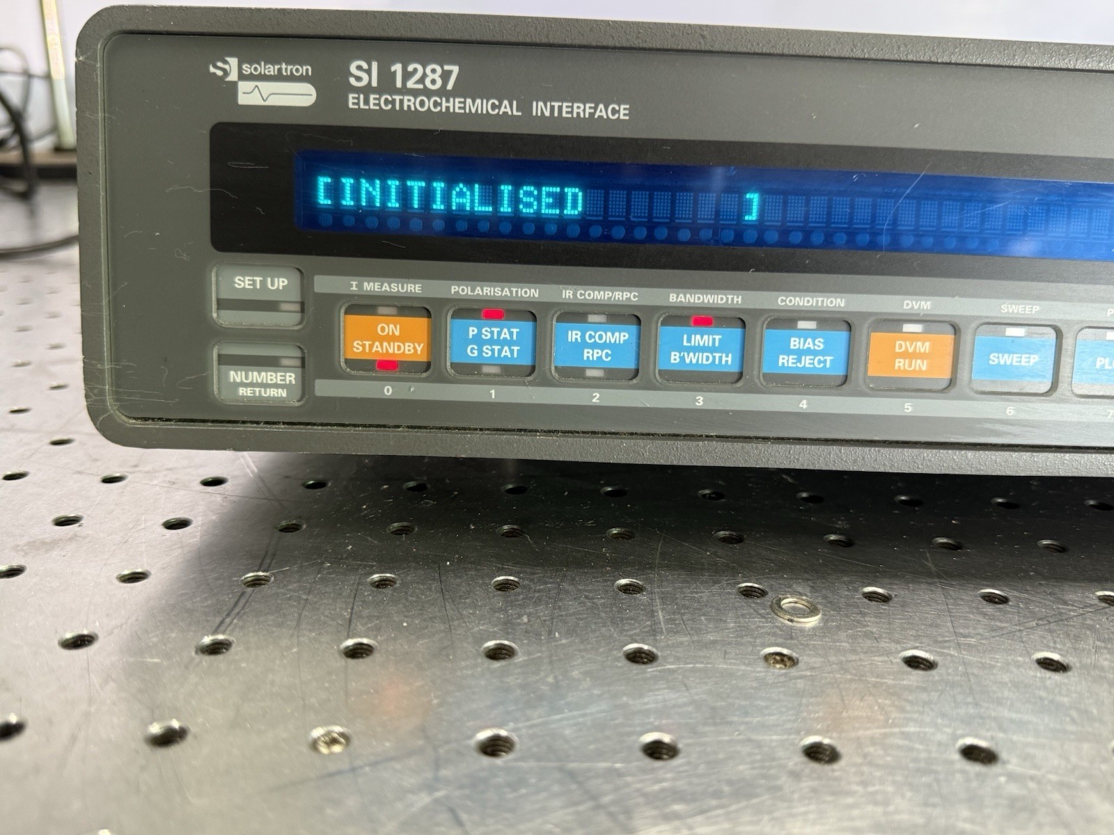 Solartron SI 1287 Electrochemical Interface Potentiostat Powers On As-Is