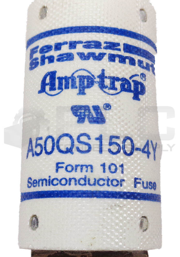 NEW FERRAZ SHAWMUT A50QS150-4Y FUSE 150 AMP 500V TYPE 4Y FORM 101