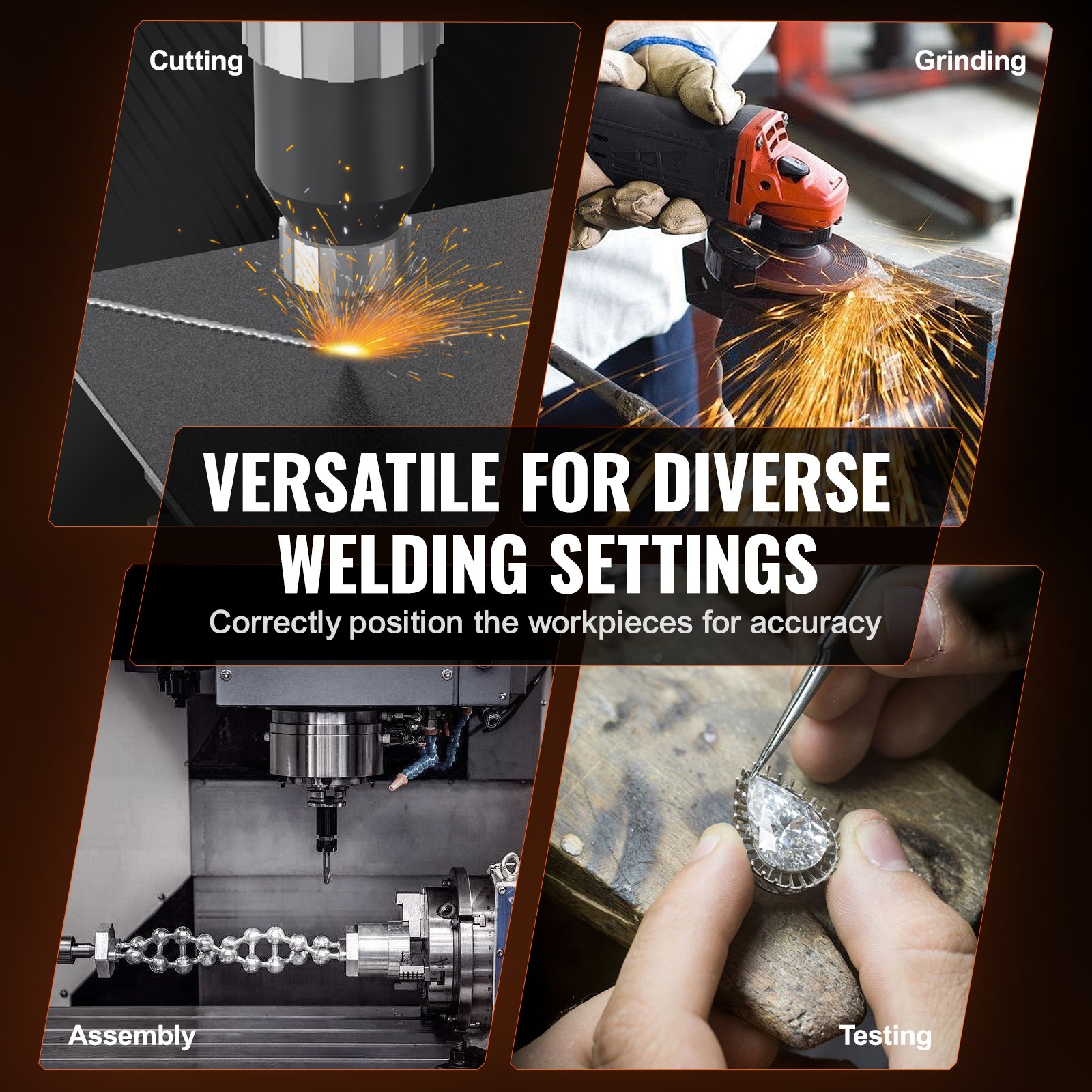 VEVOR 50KG Rotary Welding Positioner 0-90° Positioning Turntable Table 0.5-6RPM