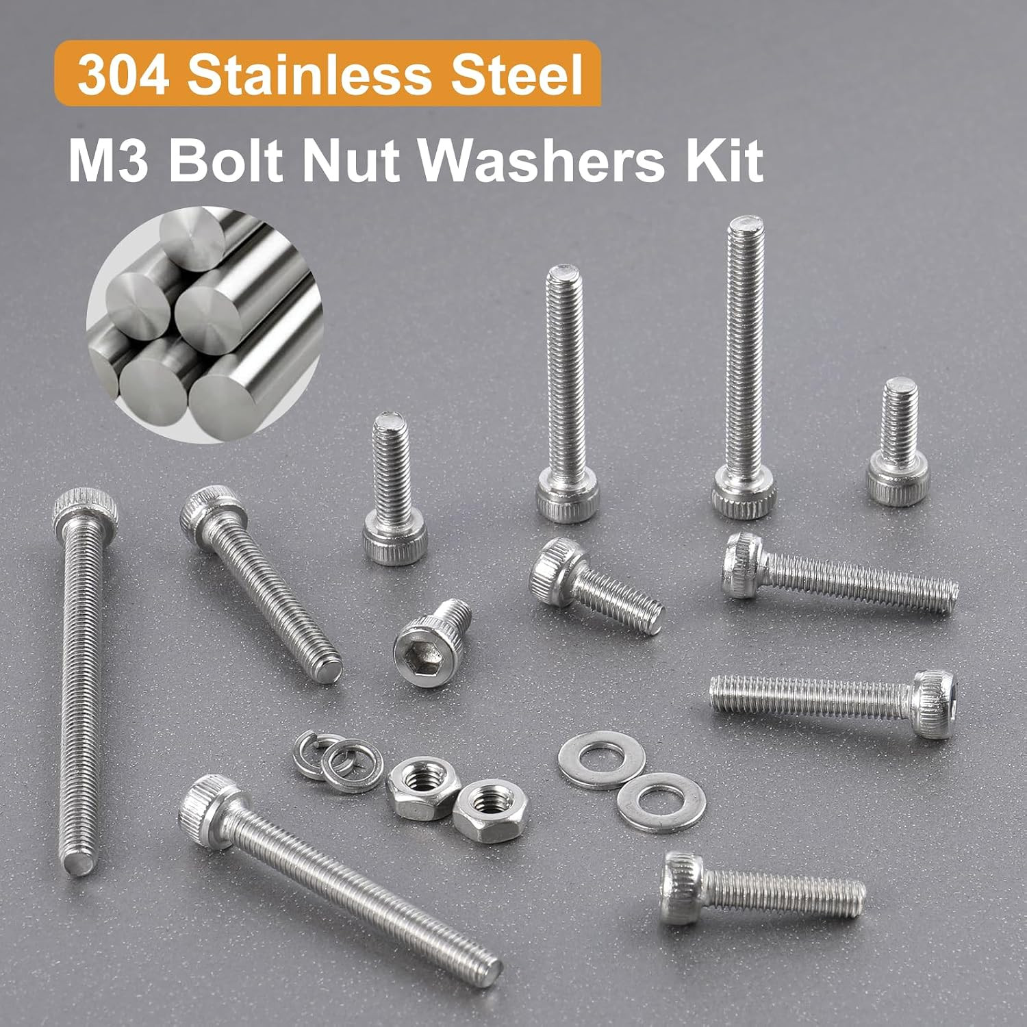 VGBUY 600Pcs M3 Screw Assortment Kit, M3 Screws (8 Sizes 6-30Mm) for 3D Printer