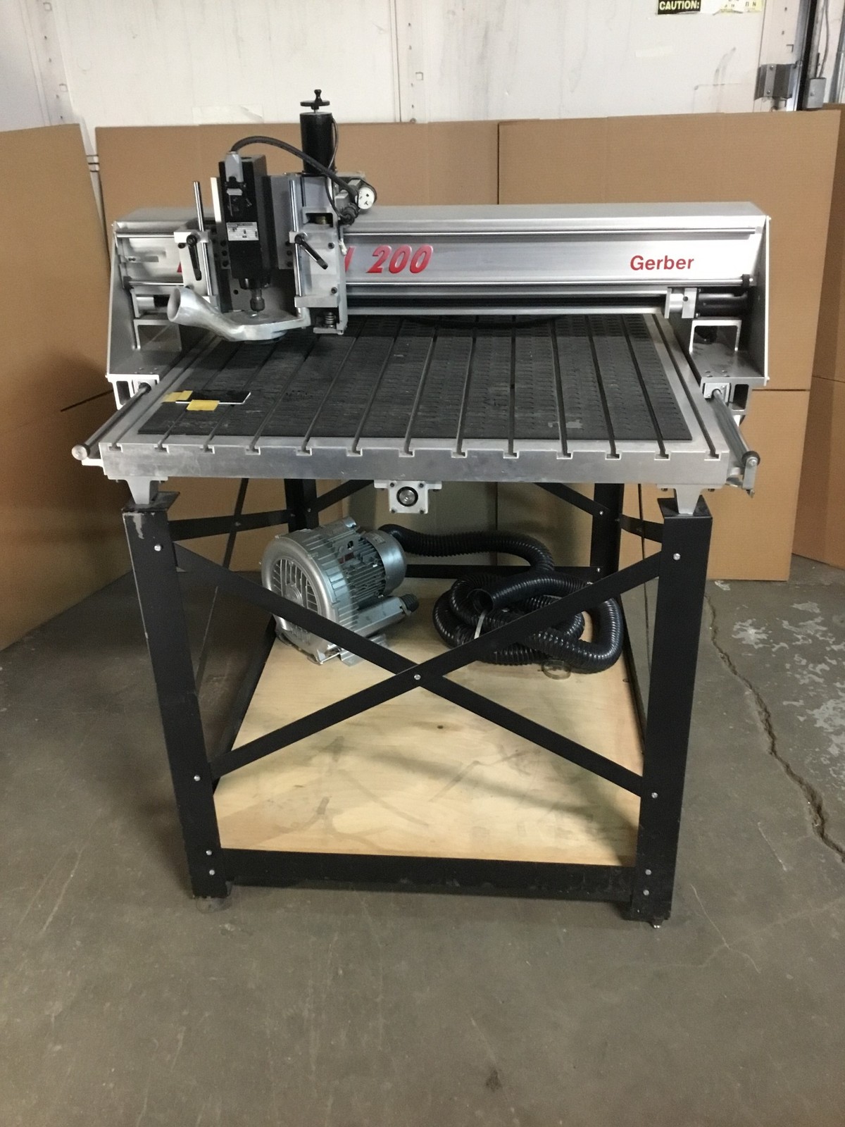 Gerber SR-24 Dimension 200 Engraver CNC Router 41×47 w/accessories & Flat Bed