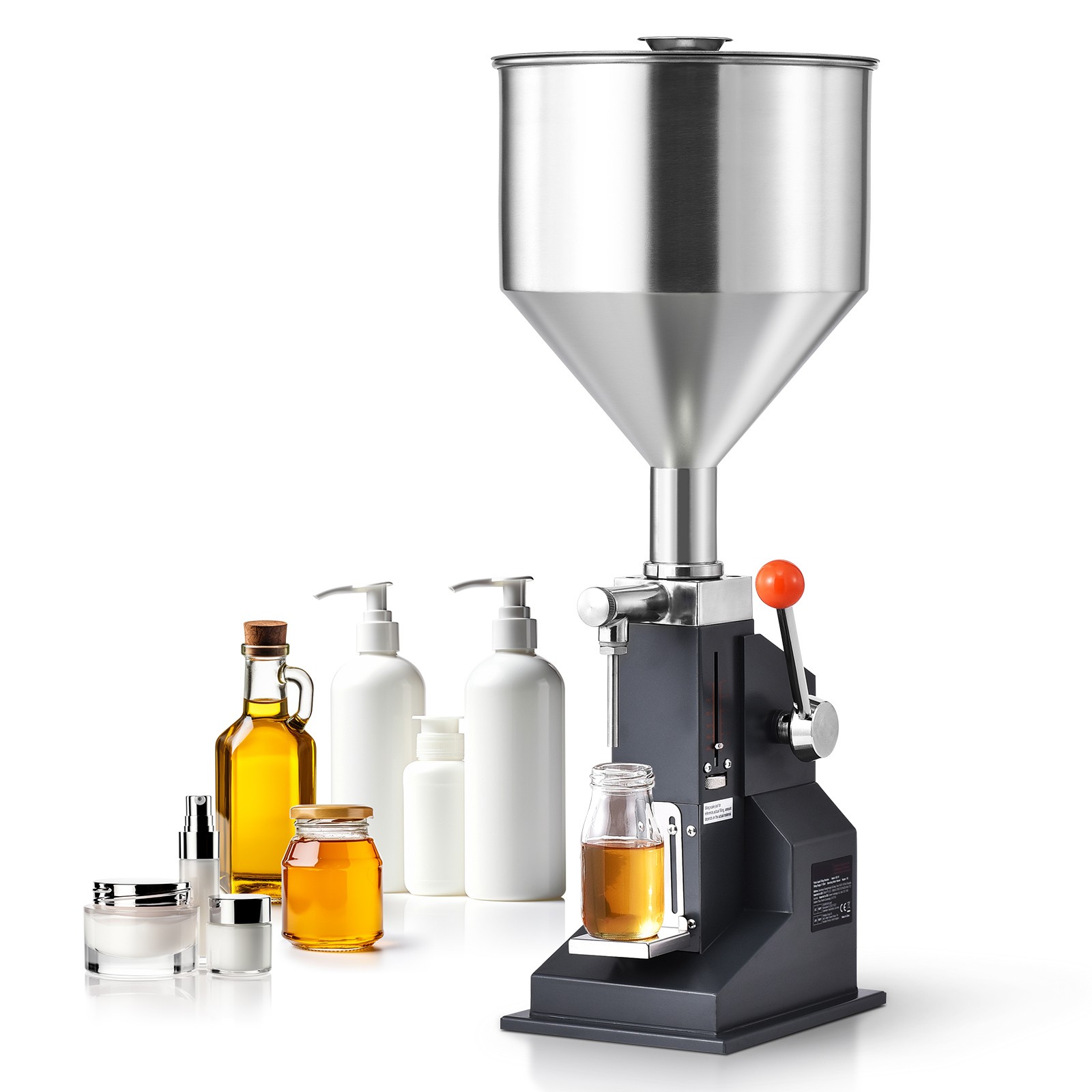 Manual Liquid Filling Machine Oil Paste Bottle Filler 5-50ml Adjustable