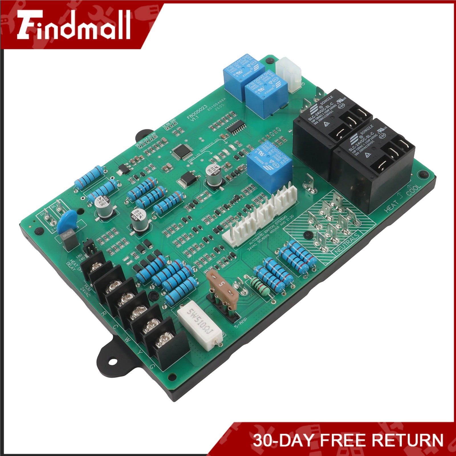 Findmall Gas Furnace Circuit Board HK42FZ018 CEPL130590-01 1172550 Control Board