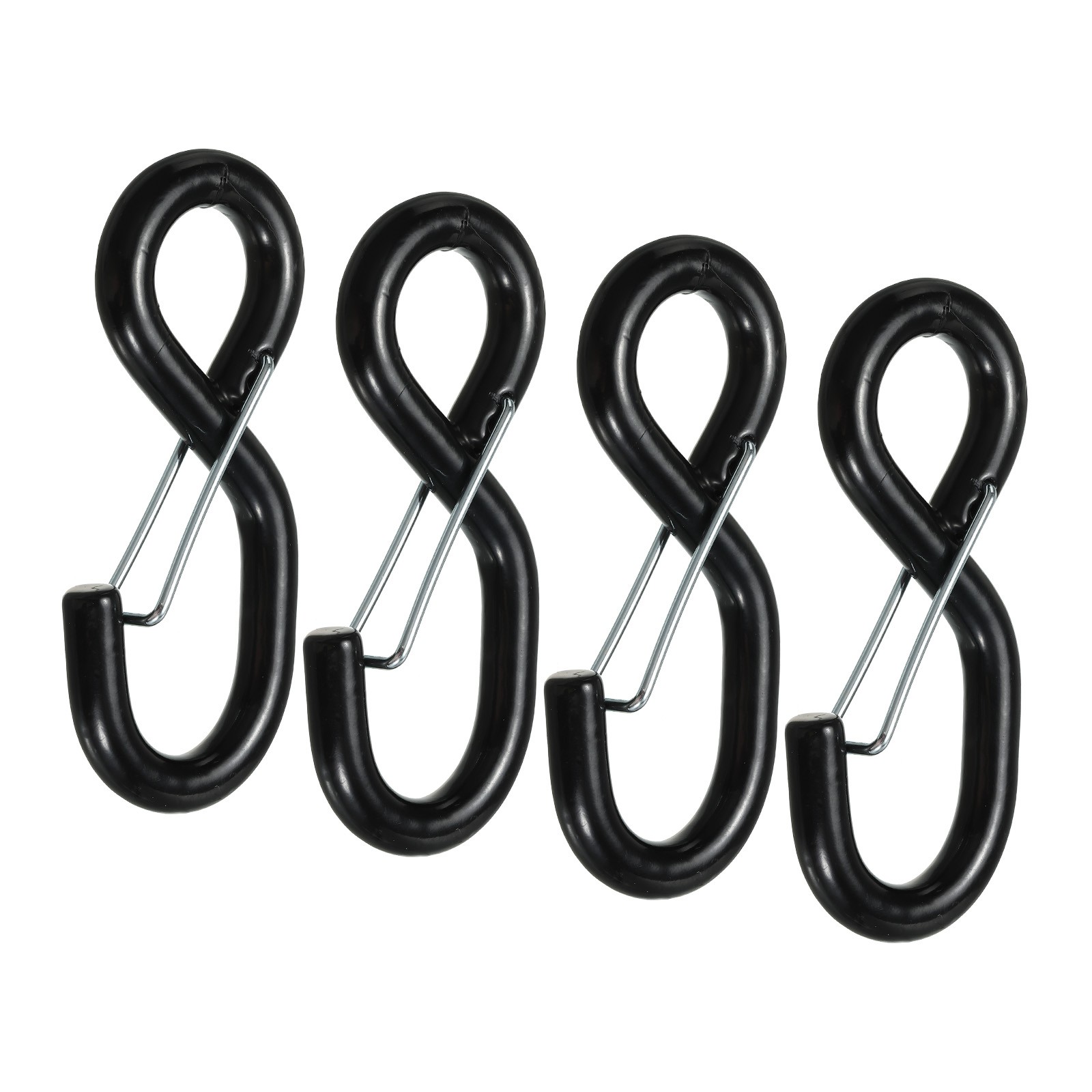 Ratchet Strap S Hook with Latch Load 3306 Lbs for 1″ Tie Down Strap 4pcs