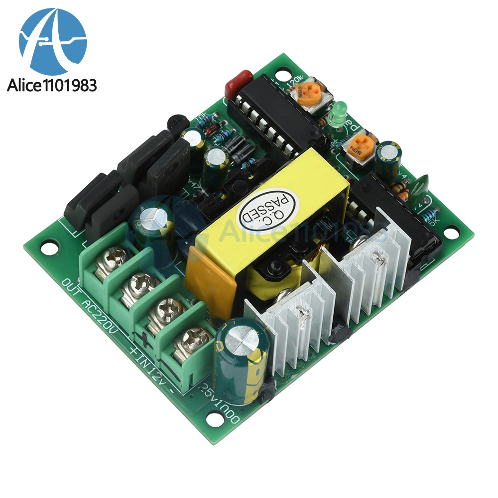 DC 12-14.5V to AC 220V Inverter Module 50-100W DC-AC Step-Up Transformer Module