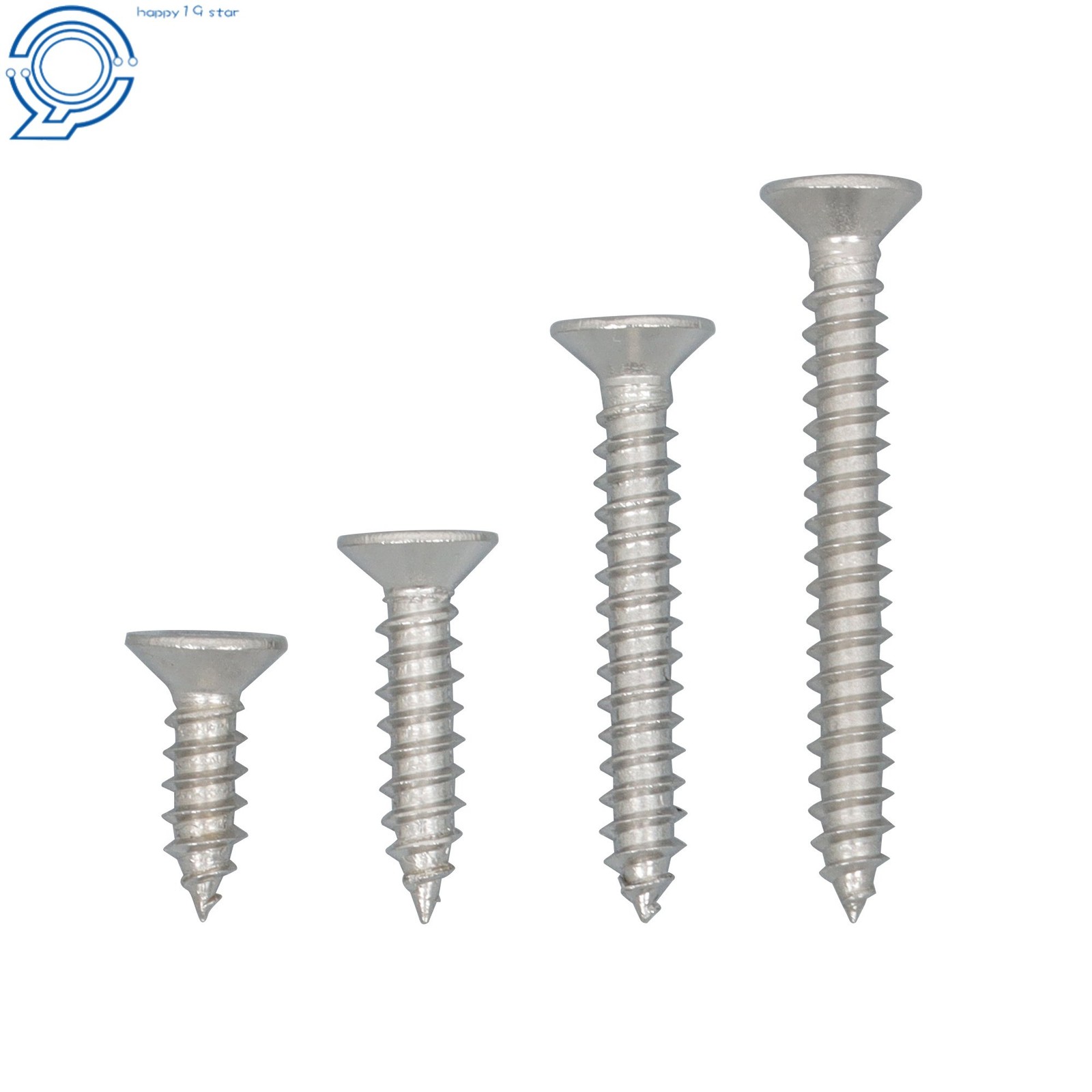 Phillips Flat Head Sheet Metal Screws, 550Piece 304 Stainless Steel Assortment