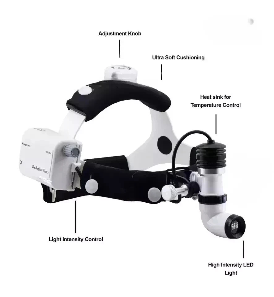 Wireless Dental Headlight 10 WATT LED ENT Medical Surgical Headlamp