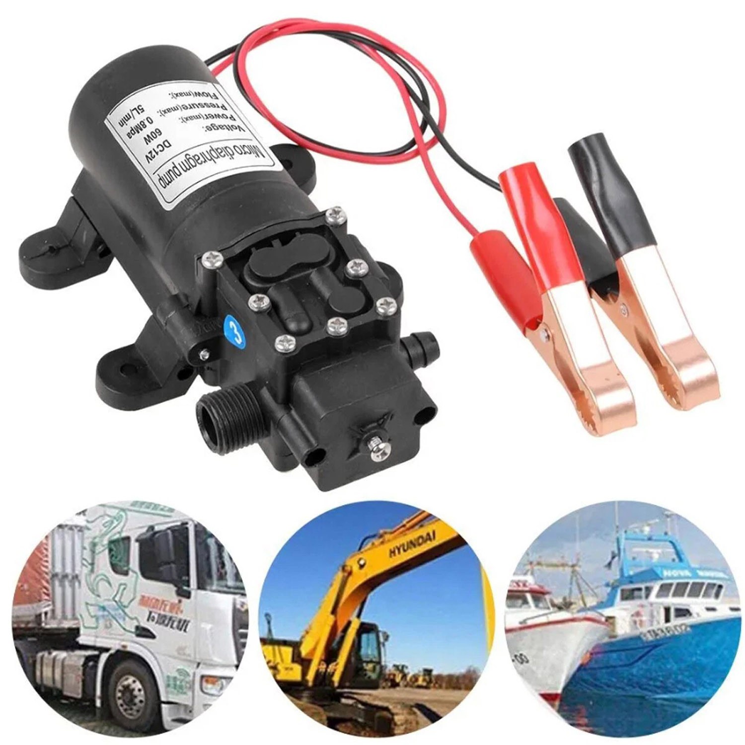 DC 12V 5L Oil Transfer Pump Fluid Extractor Suction Vacuum Change Scavenge Kit