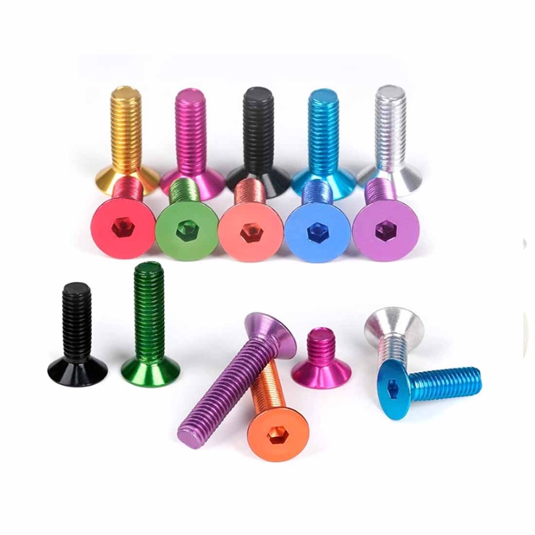 M2 2mm Aluminium Alloy Hex Socket Countersunk Flat Head Screw DIY Model fittings