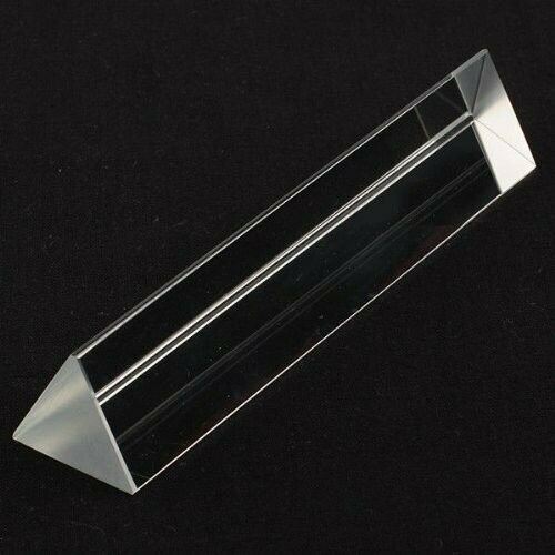 6in» 150mm Optical Glass Triangular Prism Teaching Light Spectrum Physics USA