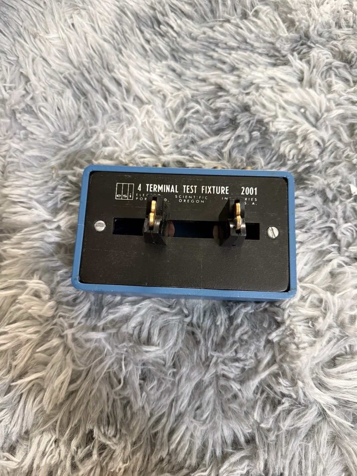ESI 2001 40 kHz, BNC (F) 4 Terminal Test Fixture. For 296, 252, 253, Untested