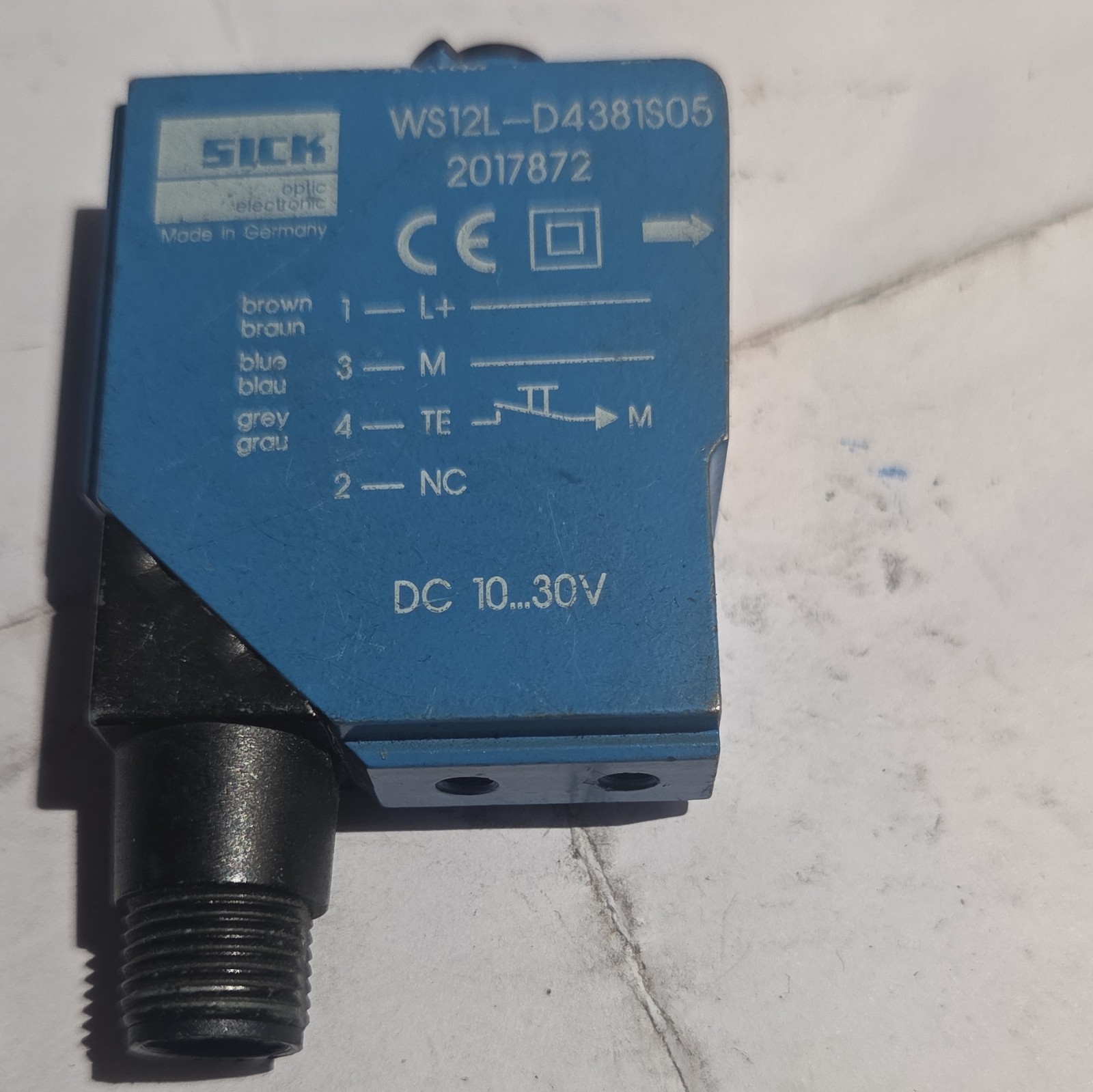 SICK WS12L-D4381S05 Photoelectric Sensor, Solid State, Digital, SPST, DC 10-30V