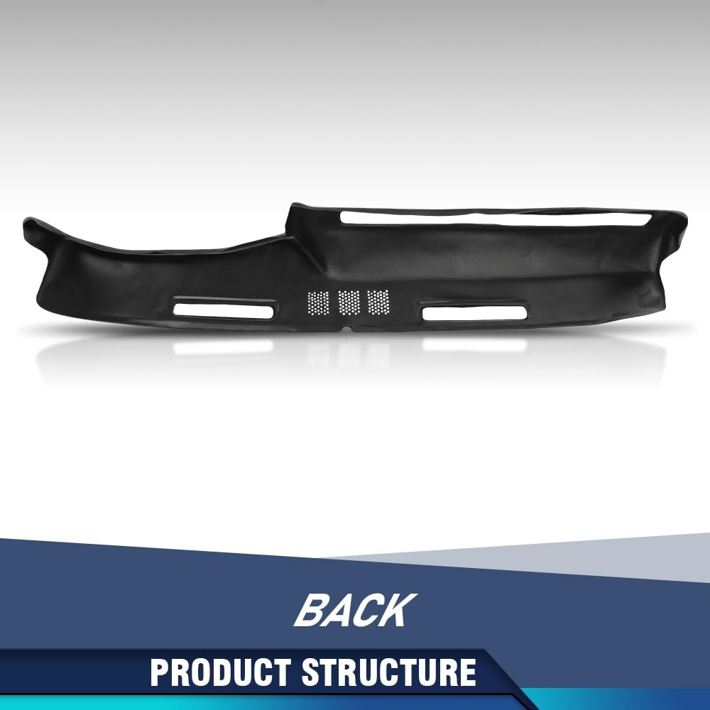 Dash Bezel Cover for Chevy GMC Trucks 1973-1980 Black TPE Easy Installation