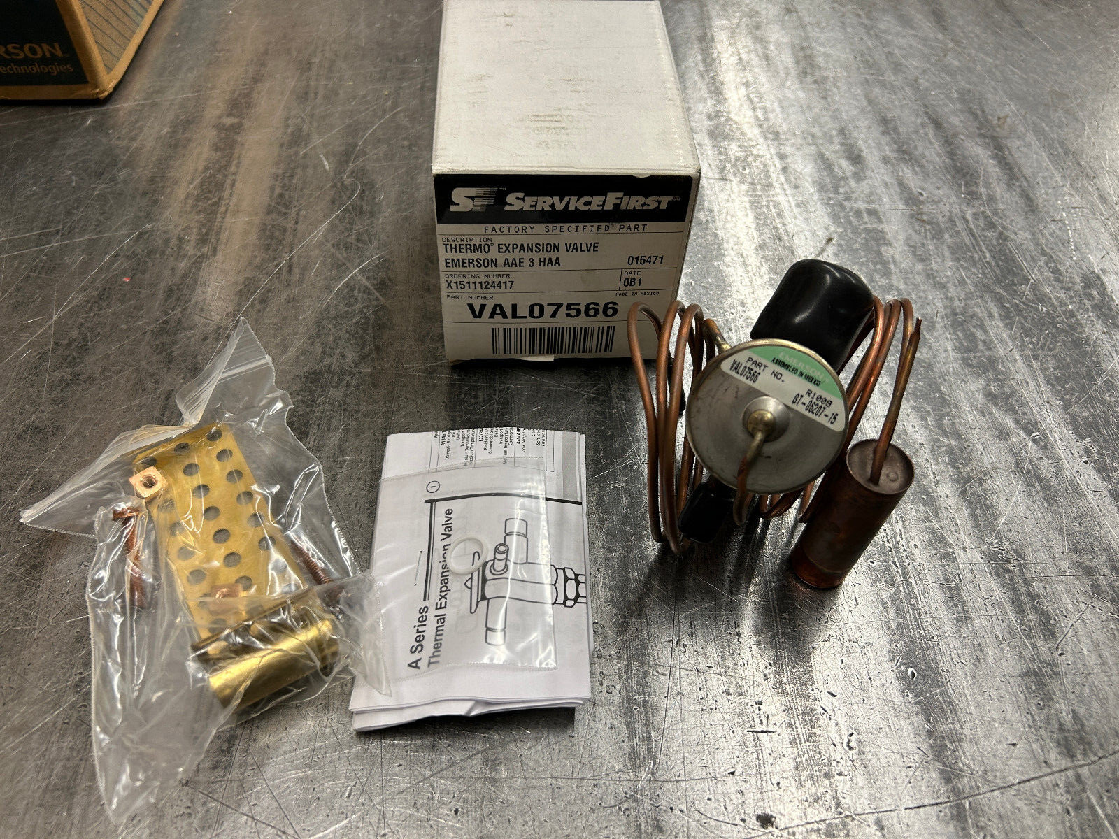 NEW Emerson ServiceFirst VAL07566 GT-06207-15 Thermo Expansion Valve AAE 3 HAA
