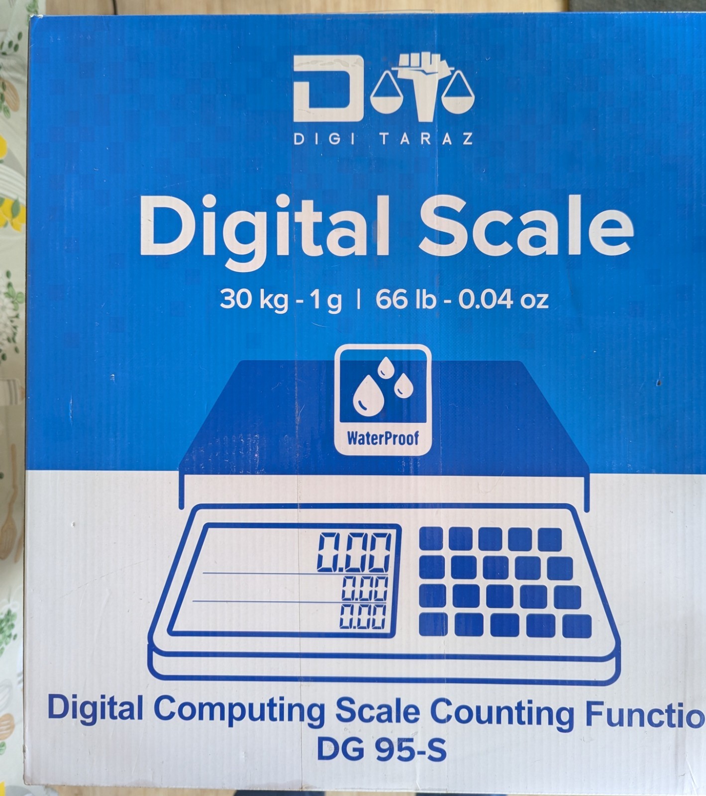 Digital Weigh Scale 30kg/66lbs with Price Computing Feature Bettery Or AC Power.