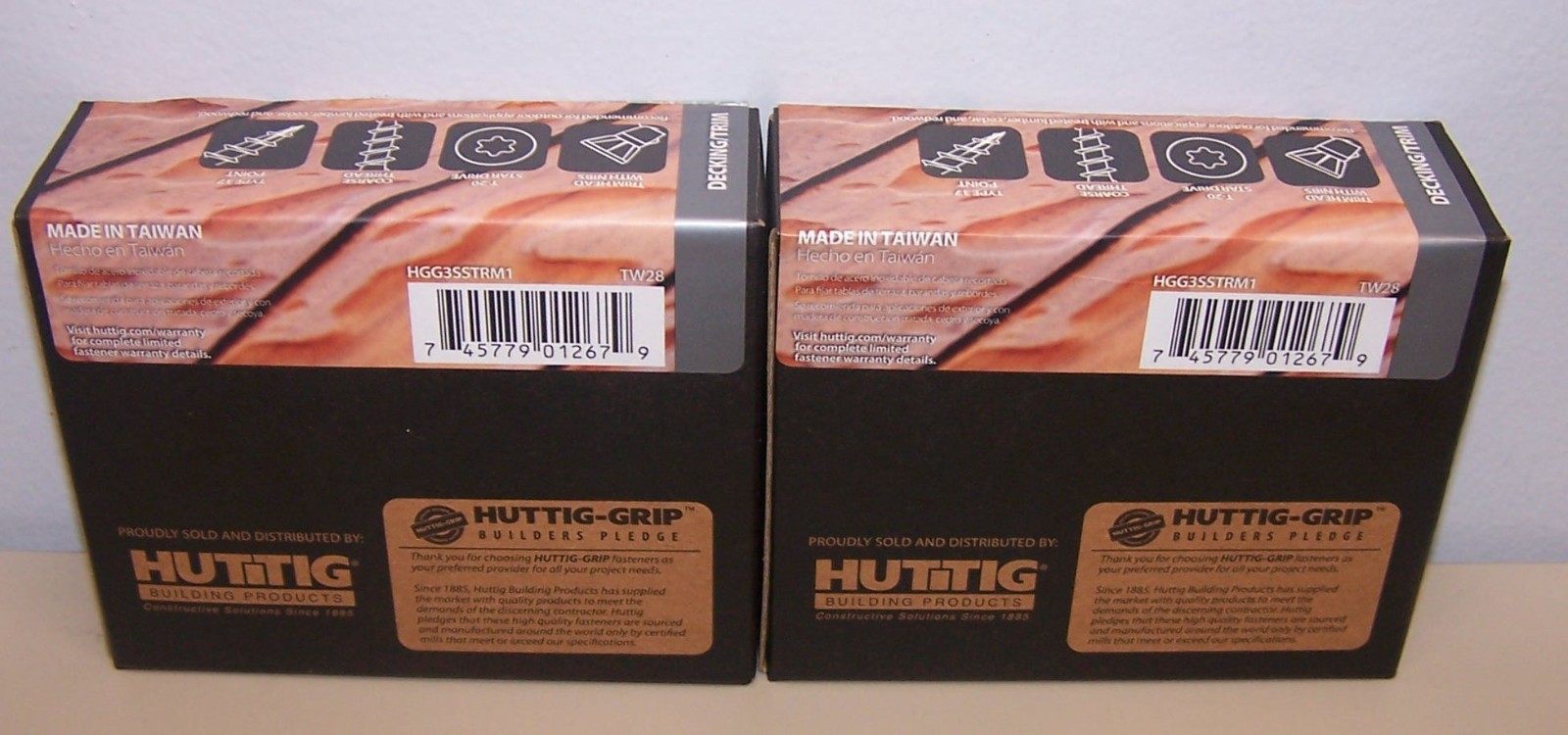 Huttig-Guard 3″ x 9 Stainless Steel Trim Screw 1lb box- Approx Qty 81 Lot of 2