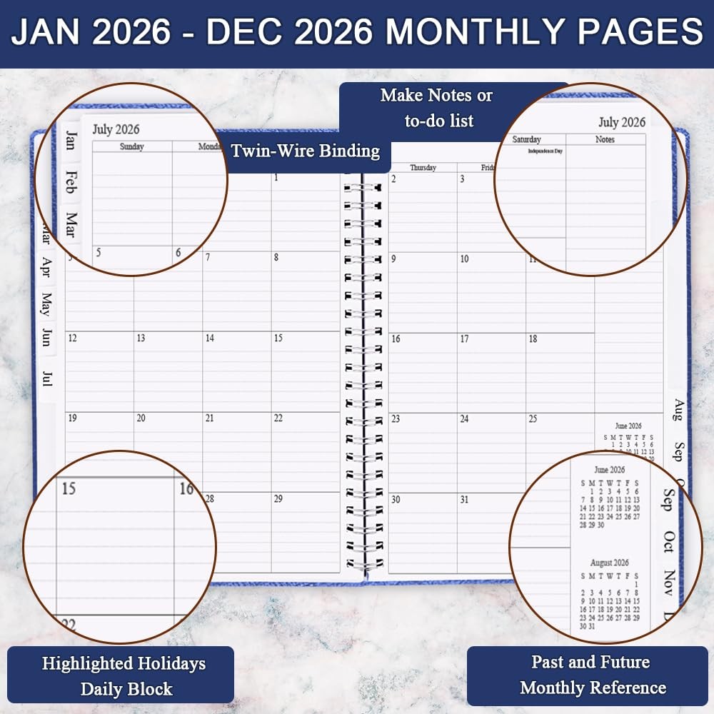 Planner 2026 – Weekly & Monthly Planner Runs from January 2026 to December 20…